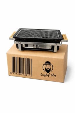 Brisket BBQ® Shichirin- Tafelgrill - Table Grill - Hibachi- Barbecue - Keramische Grill - Rechthoekige keramische BBQ — thumbnail 3