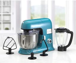 Keukenmachine 6.5L - Kneedmachine Mixer - Bakken en Koken - 1300W Krachtig Vermogen - 10 Snelheden - Blauw — thumbnail 5