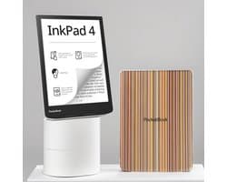PocketBook InkPad 4 e-reader – 7.8 inch – 32 GB – waterdicht + Colorful Stripes Shell Cover – voordeelbundel