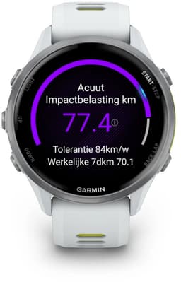 Garmin Forerunner 970 GPS Titanium Whitestone / amp yellow band — thumbnail 5