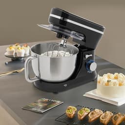Keukenmachine - Mixer Kom - Bakken En Koken - Krachtige Koper Motor - 4.5 Liter Kom - Zwart — thumbnail 3