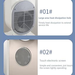 Ventilator - Torenventilator Staande - Verkoeling Thuis - Stille DC Motor - 85 cm Hoog - Goud — thumbnail 3