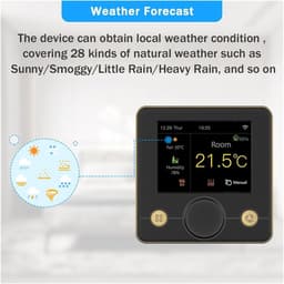 Digitale Thermostaat - Slimme Vloerverwarming - Comfort Verhogend - App Afstandsbediening - 16A Electric Heating - Wit — thumbnail 3