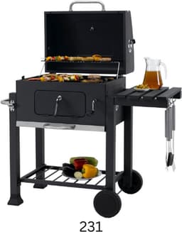 1164 Toronto Click Grillwagen, houtskoolgrill, model 2019, antraciet/roestvrij staal — thumbnail 2