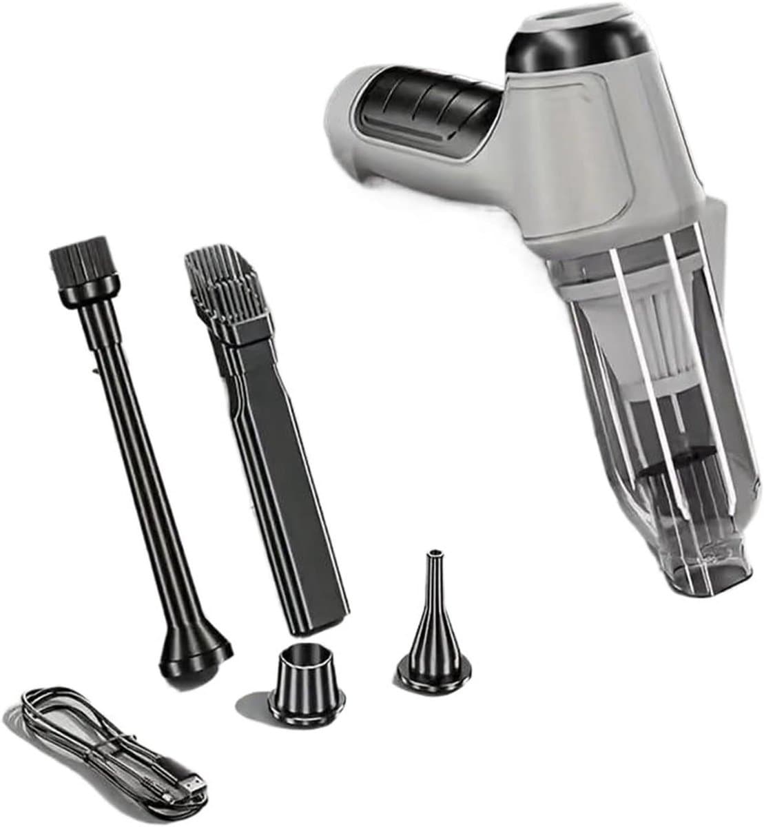 Draagbare Stofzuiger - Handstofzuiger Mini - Auto Interieur Reinigen - Sterke Zuigkracht - 500 Gram - Grijs — afbeelding 1
