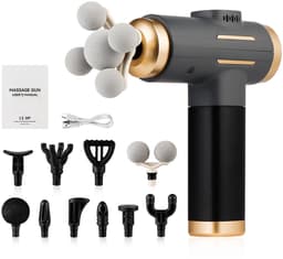 Massage Gun - Massage Apparaat - 11 in 1 Massage Pistool - 99 Snelheden — thumbnail 1