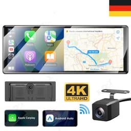 Navigatiesysteem Auto - Dashcam voor auto - GPS Navigatie - Draadloze - 4K DVR - Bluetooth Audio - ADAS Systeem - 11,3" - Achteruitrijcamera - 64TF — thumbnail 3