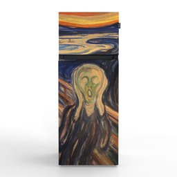 NUNKI MEDIUM-FMUN / Dubbel-Deurs Koelkast, E Klasse, 206l, Edvard Munch - De Schreeuw, Satin (FRONT only) — thumbnail 1