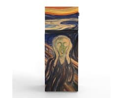 NUNKI MEDIUM-FMUN / Dubbel-Deurs Koelkast, E Klasse, 206l, Edvard Munch - De Schreeuw, Satin (FRONT only)