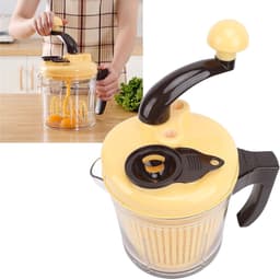 Keukenmachine Hakmolen - Handmatige Groentesnijder - Moeiteloos Ingrediënten Bereiden - 3 Versnellingsopties - 2500 Ml Capaciteit - Zilver — thumbnail 2