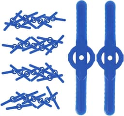 Grasmaaier Snijkop - Trimmerkoppen - Tuinonderhoud - Zware uitvoering - 100 stuks - Blauw — thumbnail 1