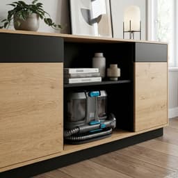 Stofzuiger met wasfunctie – compact apparaat voor het reinigen van bekleding en tapijten met een zuigkracht van 12 kPa | 2-in-1-kierenzuigmond + combizuigmond, 4 m snoer & zelfreinigend | ideaal voor tapijten, bekleding en autostoelen — thumbnail 2