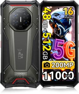 DOOGEE S300 PRO Robuuste smartphone 5G - 6.78 inch FHD+ 120Hz - 48GB RAM - 512GB ROM - 11000mAh 66W - Android 16 - 200MP+36MP Camera - Outdoor Smartphone IP68/IP69K - Dual Sim Telefoon - NFC GPS - Grijs — thumbnail 1