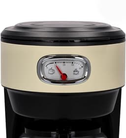SNJY® Koffiezetapparaat Filterkoffie - Espressomachine - Volautomatische Koffiemachines - 1,25L – 10 Koppen – 1000W – Zwart/Beige — thumbnail 5