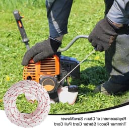 10 meter Grasmaaier Startkoord met 4 Handgrepen, Geschikt voor Grasmaaiers, Bosmaaiers en Kettingzagen — thumbnail 3