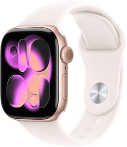 Apple Watch 11 - Wifi + 5G - 42mm - Rose Gold Aluminium Case with Light Blush Sport Band - M/L — thumbnail 3