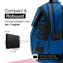 VisiQuality High-Speed Externe Harde Schijf 750 GB - Draagbare Harde Schijf USB 3.0 - Voor Windows & Mac - Geschikt voor Gameconsoles - Compact - Met handleiding - Zwart — thumbnail 4