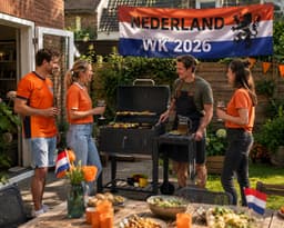 EVIQ - BBQ houtskool XL- Smoker Barbecue Valencia 2026 model - Barbeque Verstelbaar kolenrooster - Barbecues Zwart — thumbnail 3