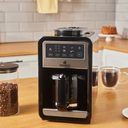 Karaca Grindbrew Pro - Filter Koffiemachine met Bonenmaler – 0,85L – 6 Kopjes – Touchscreen – 640W — thumbnail 1