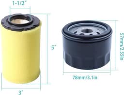 geschikt voor MIU14395 luchtfilters en geschikt voor John Deere D100, D105, D125, D130, D140, D110, E140, E130, E100, E120, LA145, LA135, Z255, Z235 en X330 grasmaaiers geschikt voor bougies. — thumbnail 2