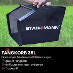 Grasmaaier met Aandrijving - Loopmaaier Gazon - Gazon Onderhoud - Krachtige 4pk Motor - 39 cm Maaibreedte - Zwart — thumbnail 5