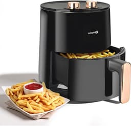 Airfryer - Hete Lucht Friteuse - Gezond Frituren - 360° Luchtcirculatie - 4 Liter - Zwart — thumbnail 1