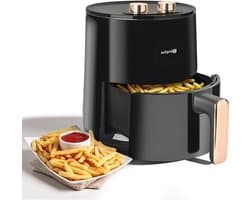 Airfryer - Hete Lucht Friteuse - Gezond Frituren - 360° Luchtcirculatie - 4 Liter - Zwart