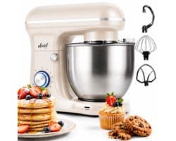 Vivid Green 1500W Keukenrobot - 5L Mengkom - 10 Snelheden - Keukenmixer - Keukenmachine - Creme