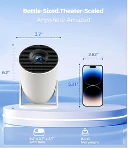 LeeuwenChoice® Mini Beamer - 4K Ondersteuning - WiFi & Bluetooth - Draagbaar voor Thuisbioscoop — thumbnail 2