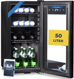DnA® Mini vriezer - Vrijstaande - Barmodel - 50L - Zwart - 45cm x 35cm x 70cm — thumbnail 4