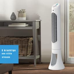 YOR® Ventilator toren - Ventilator staand - Torenventilator - Wit - 20cm x 27cm x 83cm — thumbnail 1