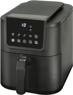 YOR® Airfryer xl - Airfryer xxl - Heteluchtfriteuse - 5 Liter - met keramische antiaanbaklaag - Zwart - 29cm x 23cm x 40cm — thumbnail 1