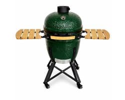 Kamado 21 Inch Large BBQ – Keramische Barbecue Groen – Multi Level Cooking System – 46 cm Grill – Compleet Pakket