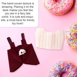 Poppenkledingset, grappige stijlvolle schapen overall-outfitset, leuke praktische accessoires voor poppendisplay — thumbnail 2