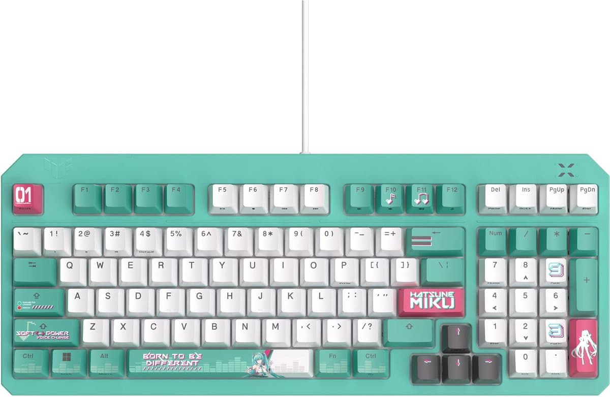 ASUS TUF Gaming K3 Gen II Hatsune Miku Edition gaming toetsenbord — afbeelding 1