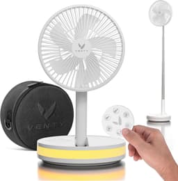 Draagbare Mini Ventilator – Oplaadbaar & Compact – Handventilator met Meerdere Snelheden – Stil & Krachtig voor Reizen, Werk & Zomer — thumbnail 1