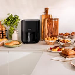 Heteluchtfriteuse met Venster - Airfryer Gezond - Gezond Koken - 65 Liter Capaciteit - 1700 Watt - Zwart — thumbnail 4