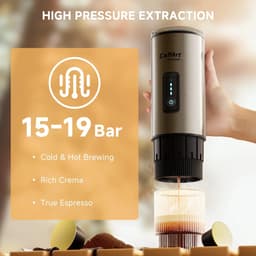 HomeGoodies 3-in-1 Draagbaar Koffiezetapparaat - Voor Koffiepoeder, N-Capsules & DG-Capsules - Espressomachine — thumbnail 4