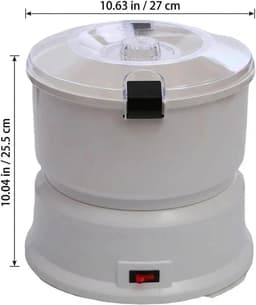 Elektrische Aardappelschiller - Automatische Schilmachine - Snel Groenten Schillen - Eén Knop Bediening - 1 kg Capaciteit - Zilver — thumbnail 3