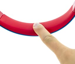 PowerLocus Buddy Draadloze On-Ear Koptelefoon voor Kinderen, LED lampjes, 85db Limiet, met Microfoon, Micro SD poort - Blauw/Rood — thumbnail 4