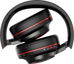PowerLocus MoonFly Koptelefoon Over-Ear met Active Noise Cancelling, Draadloze Hoofdtelefoon, Voice Assistant Activation - Zwart/Rood — thumbnail 4