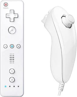 Controller & Nunchuk Geschikt voor Wii & Wii U - Wit — thumbnail 3