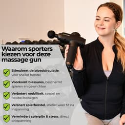 Massatico Massage Gun Premium – Professioneel Massage Apparaat – Massageapparaat Massagegun – Massage Pistool – 10 Opzetstukken – 30 Snelheden – Met Luxe Koffer – Zwart — thumbnail 4