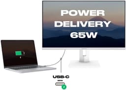 Bureaumonitor 27'' inch 4K UHD 60 Hz JN-IPS27UHDR-C65W-HSP-W — thumbnail 2
