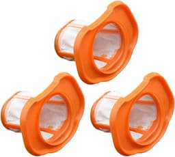 Stof Filter - 3 Stuks - Draadloze Handstofzuiger - Vervangend Filter - Filter Fijnstof - Geschikt Voor Black & Decker Bhhv520bt Bhhv520bfp Bhhv320b Bhhv320j Bhhv520bf Bhhv520jf - Oranje — thumbnail 1