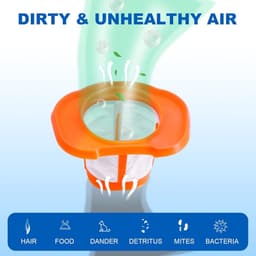 Stof Filter - 3 Stuks - Draadloze Handstofzuiger - Vervangend Filter - Filter Fijnstof - Geschikt Voor Black & Decker Bhhv520bt Bhhv520bfp Bhhv320b Bhhv320j Bhhv520bf Bhhv520jf - Oranje — thumbnail 3