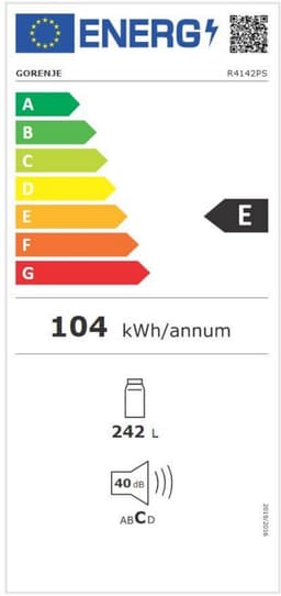 Gorenje R4142PS koelkast Vrijstaand 242 l E Grijs — thumbnail 2