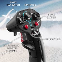 Thrustmaster Sol-R 4 HOTAS – Flight Simulator & Space Sim Set – Joystick & Throttle voor PC – 58 Actieknoppen – H.E.A.R.T. Technologie – Compatibel met Star Citizen, Elite Dangerous & MSFS — thumbnail 4