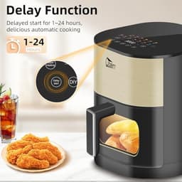 Grote heteluchtfriteuse 5,5 liter met led-touchscreen, 2000 W — thumbnail 4