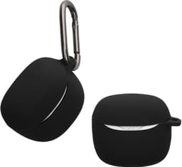 kwmobile Hoes geschikt voor JBL Tune Flex 2 - Siliconen cover voor oordopjes in zwart — thumbnail 1